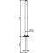 Rustfri st�lstolpe | � 76 mm | med dekorativ ring | sammenklappelig, selvl�sende l�s til indst�bning i beton, med varmgalvaniseret jordfod, varenr. 470.60, ca. 400 mm under jordoverfladen | med Euro-profilcylinderl�s og tre n�gler | uden �je